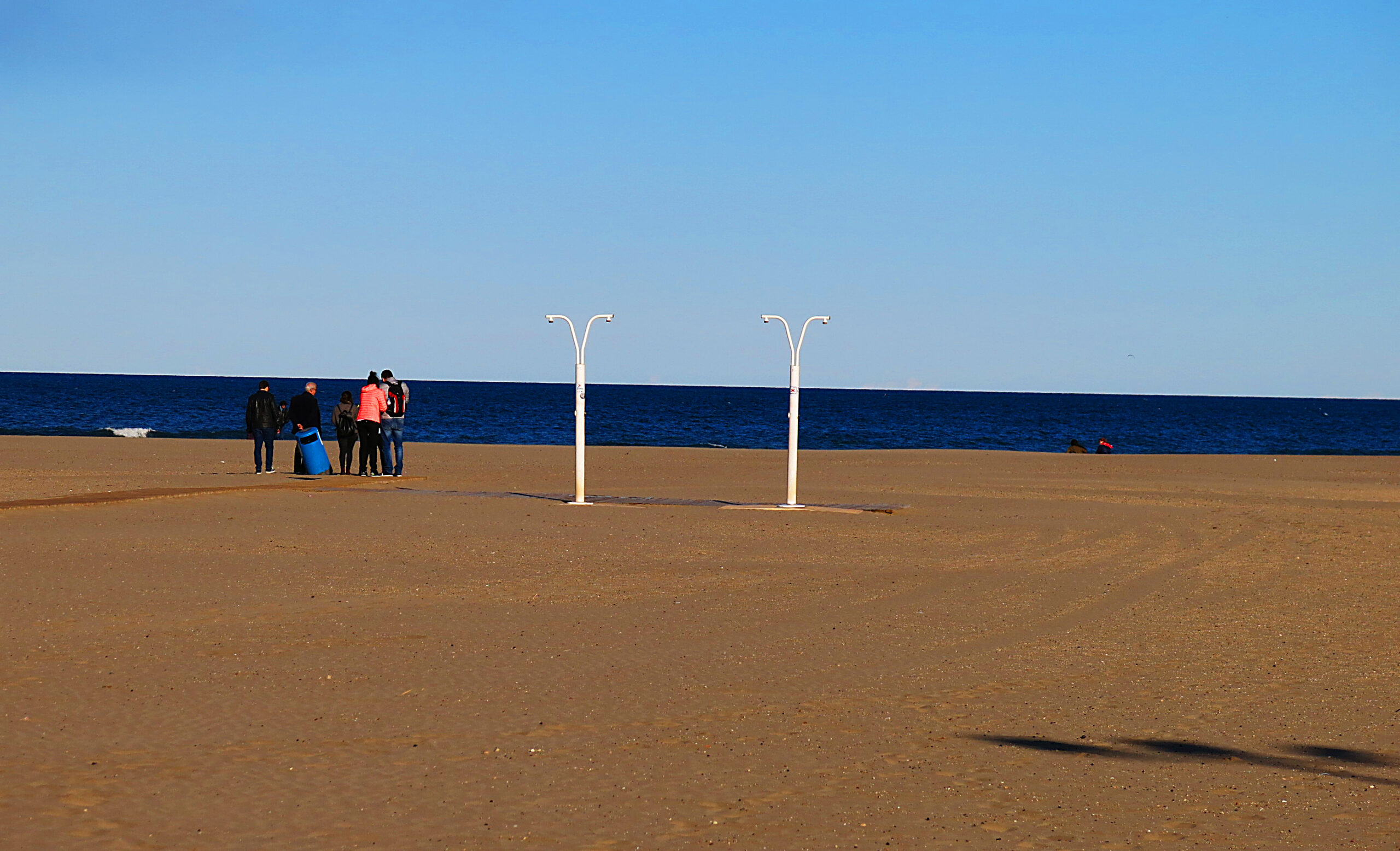 Playa del Cabanyal en Valencia, junto al barrio de El Cabanyal-El Canyamelar